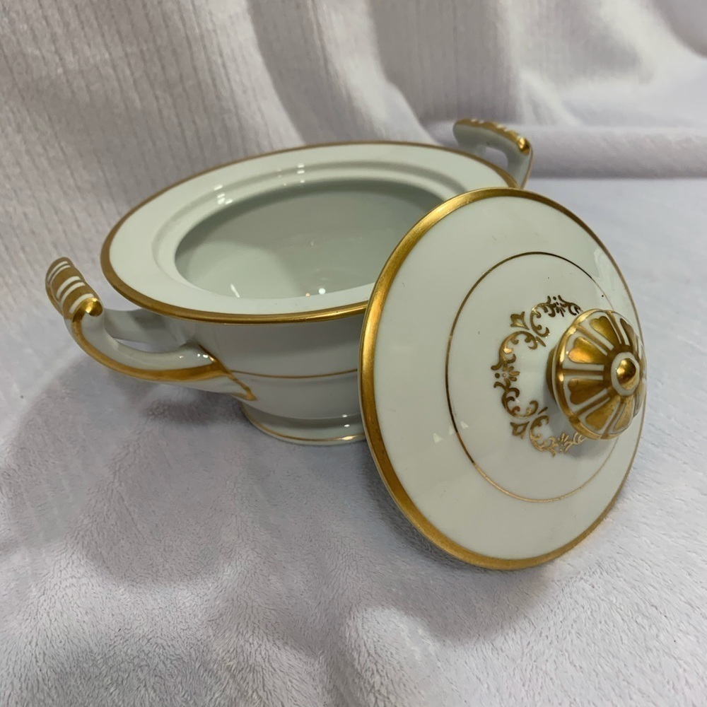 NORTAKE GOLD CRAFT COVERED SUGAR BOWL - Picture 5 of 6